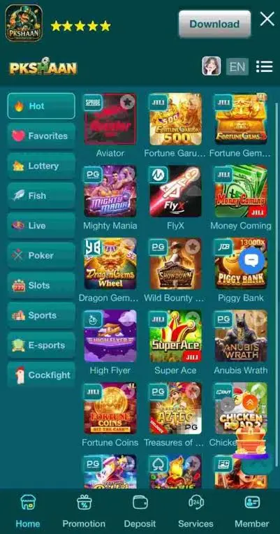 pkshan game